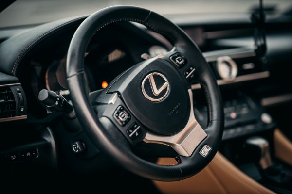 steering wheel, car interior, Lexus Wallpaper 6720x4480