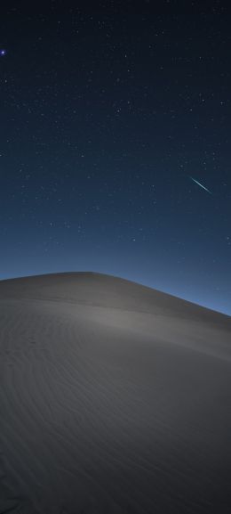 Обои 1080x2400 песчаные дюны, ночь