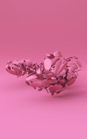 3D modeling, pink Wallpaper 1200x1920