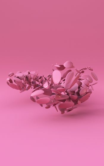 3D modeling, pink Wallpaper 1752x2800