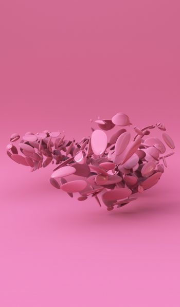 3D modeling, pink Wallpaper 600x1024