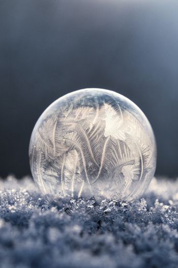 bubble, ball, frost Wallpaper 640x960