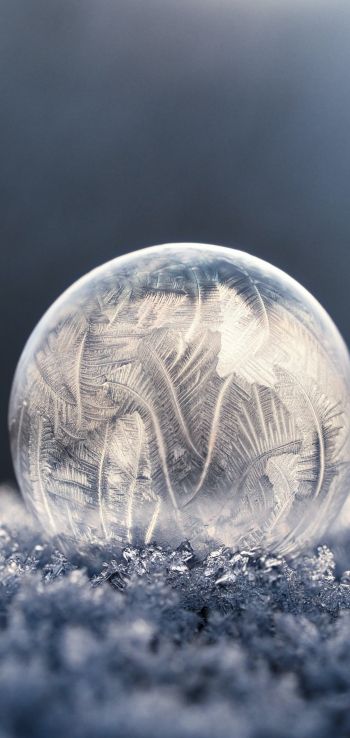 bubble, ball, frost Wallpaper 1080x2280