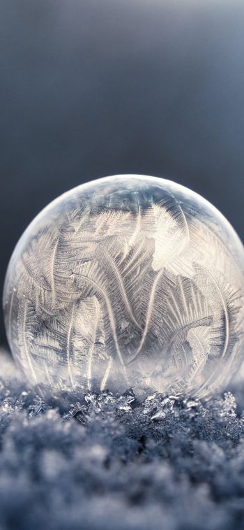 bubble, ball, frost Wallpaper 1080x2340