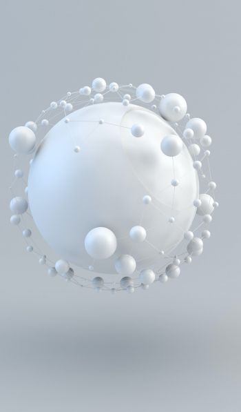 ball, light, sphere Wallpaper 600x1024
