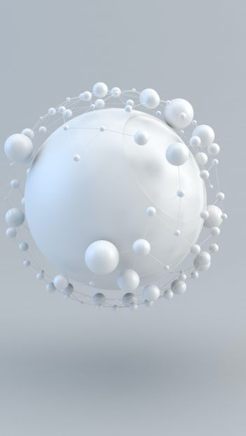 ball, light, sphere Wallpaper 640x1136
