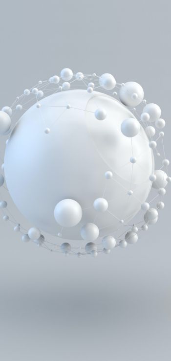 ball, light, sphere Wallpaper 1440x3040