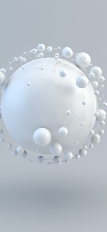ball, light, sphere Wallpaper 1242x2688
