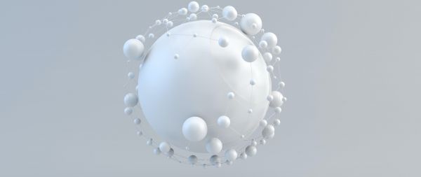 ball, light, sphere Wallpaper 2560x1080