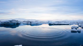 Iceland, water, ripple Wallpaper 1366x768