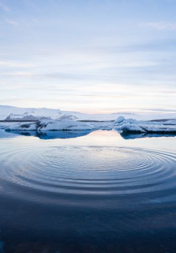Iceland, water, ripple Wallpaper 1668x2388