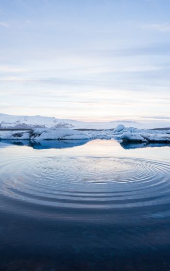 Iceland, water, ripple Wallpaper 1752x2800