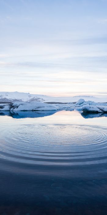 Iceland, water, ripple Wallpaper 720x1440