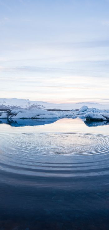 Iceland, water, ripple Wallpaper 720x1520