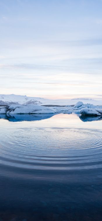 Iceland, water, ripple Wallpaper 1170x2532
