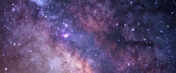 universe, stars, night Wallpaper 3440x1440