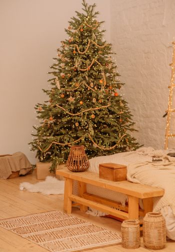 Обои 1640x2360 рождественская елка