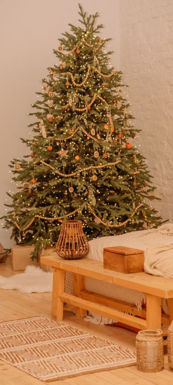christmas tree Wallpaper 1440x3200