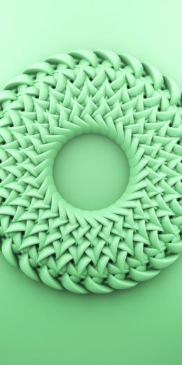 3D modeling, green Wallpaper 720x1440