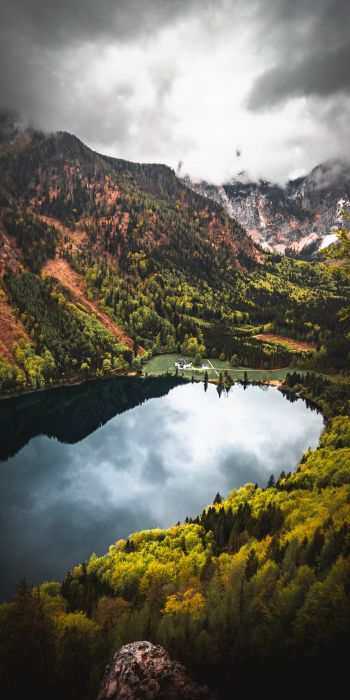 lake, mountains, reflection Wallpaper 720x1440