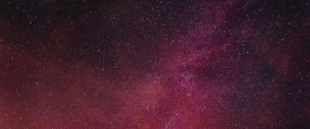 starry sky, night Wallpaper 3440x1440