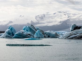Обои 1024x768 Исландия, ледники