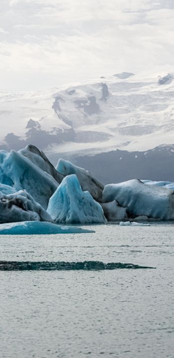 Обои 1440x2960 Исландия, ледники