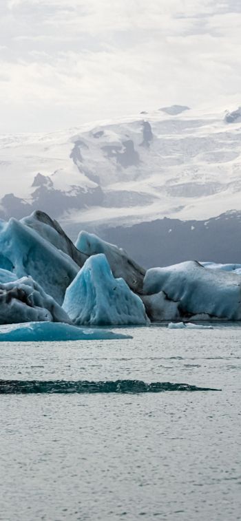 Обои 1125x2436 Исландия, ледники
