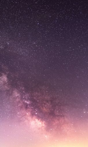 milky way, stars Wallpaper 1200x2000