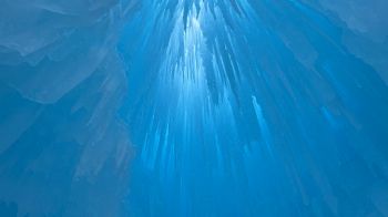 Обои 1600x900 голубой лед, холод