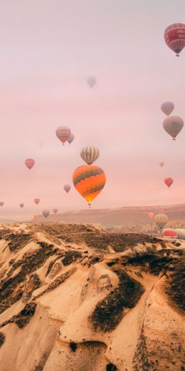 balloon, mountains Wallpaper 720x1440