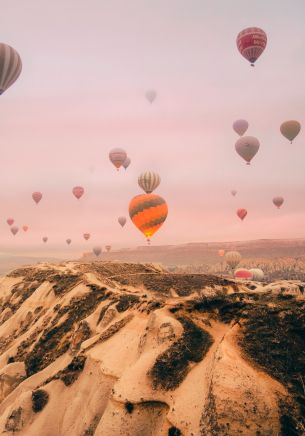 balloon, mountains Wallpaper 1668x2388