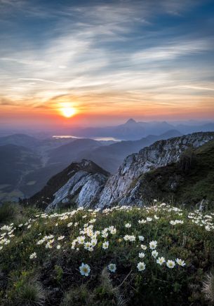 Обои 1668x2388 горы, Эбензее, Австрия