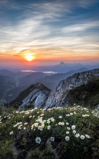 Обои 1752x2800 горы, Эбензее, Австрия