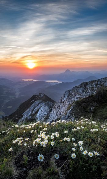 Обои 1200x2000 горы, Эбензее, Австрия