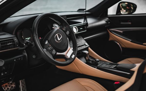 Lexus, salon, steering wheel Wallpaper 1920x1200