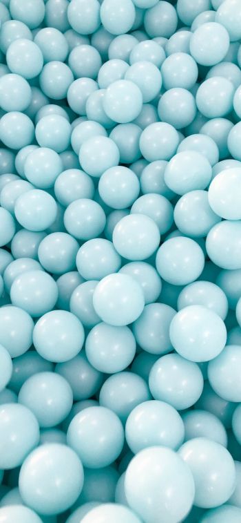balls, blue Wallpaper 1284x2778