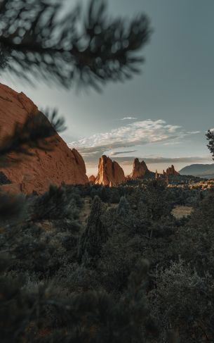 mountains, rocks, vegetation Wallpaper 1752x2800