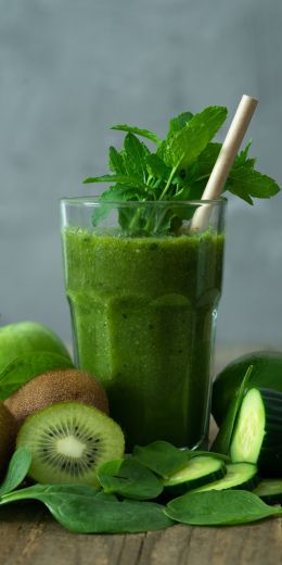 smoothie, kiwi, green Wallpaper 720x1440