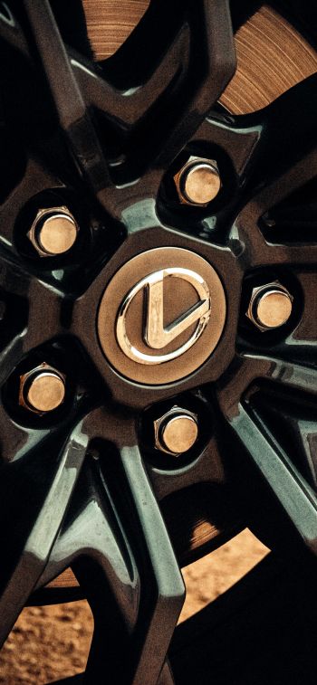 Lexus, alloy wheel Wallpaper 828x1792
