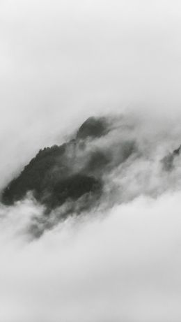 clouds, mountains, height Wallpaper 640x1136