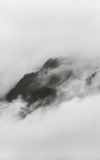 clouds, mountains, height Wallpaper 1600x2560