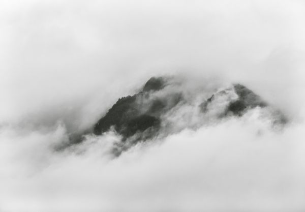 clouds, mountains, height Wallpaper 3999x2781