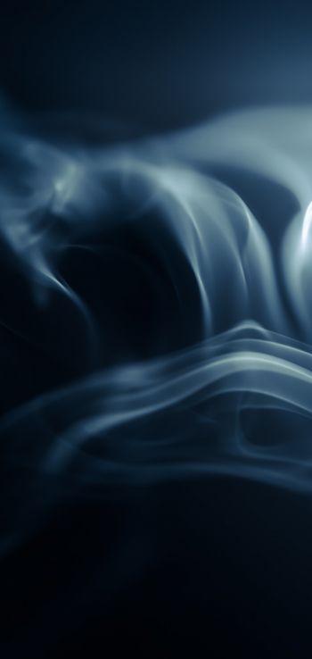 smoke, black background Wallpaper 720x1520