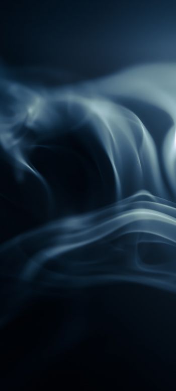 smoke, black background Wallpaper 1440x3200