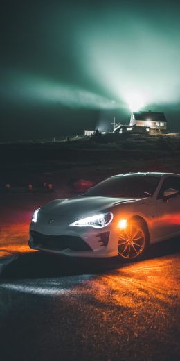 Toyota, sports car, night Wallpaper 720x1440