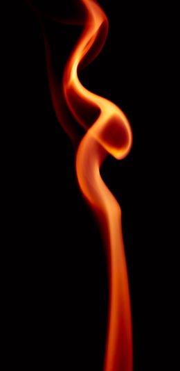 flame, black background Wallpaper 1440x2960