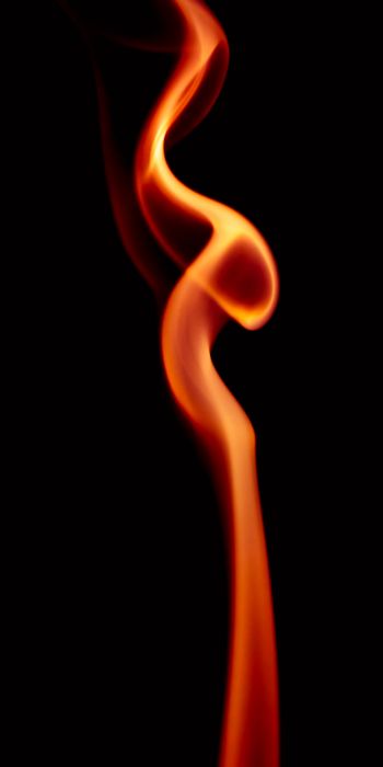flame, black background Wallpaper 720x1440