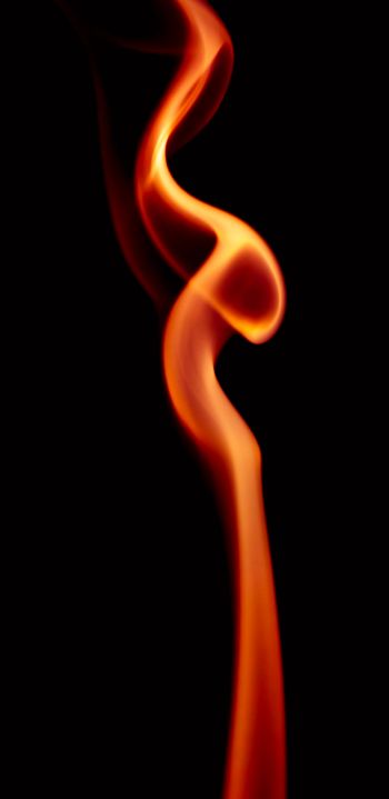 flame, black background Wallpaper 1080x2220