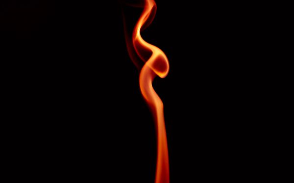 flame, black background Wallpaper 2560x1600